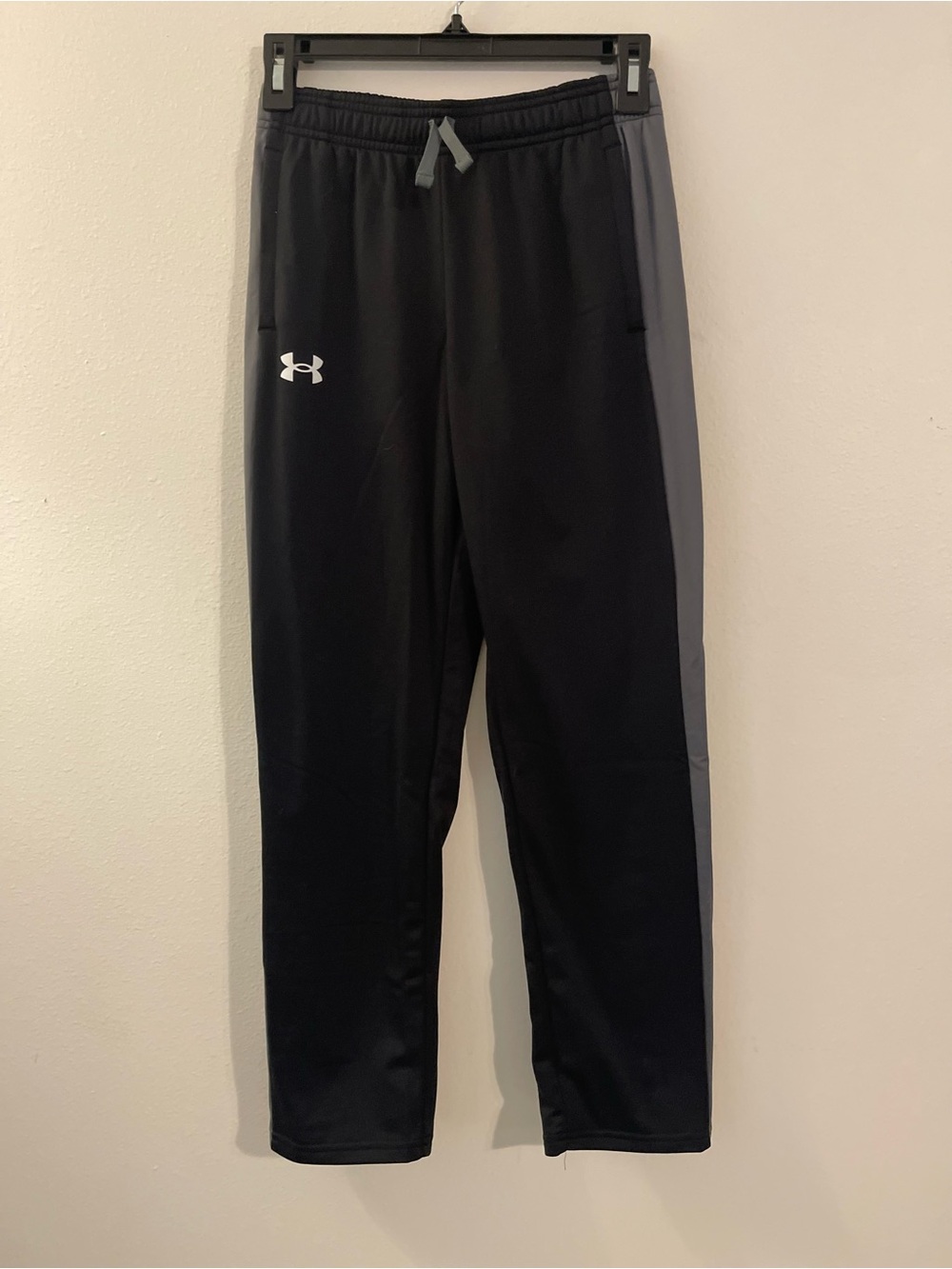 Under Armour Black Joggers with Gray Side Panels